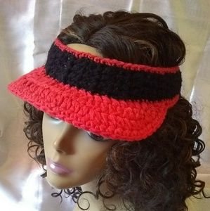 Crochet visor